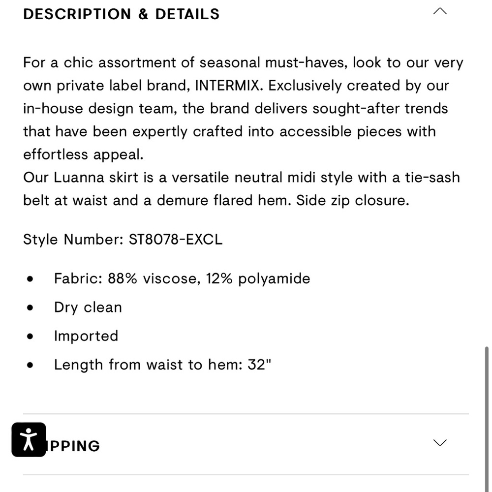 π Intermix Luana Belted Midi Skirt - Picture 8 of 15